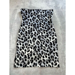 Victoria Secret Animal Print Leopard Pencil Skirt Skort MEDIUM